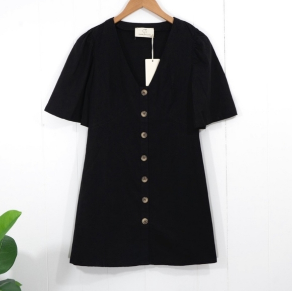 Unique Unicorn Dresses & Skirts - Vintage Style Women's Button Down Dress V-Neck Size Small